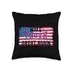 Romance Make Truth Again-Grunge Flag Design Throw Pillow, 16x16, Multicolor