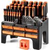 ValueMax 126-PC Magnetic Screwdriver Set with Plastic Racking Black
