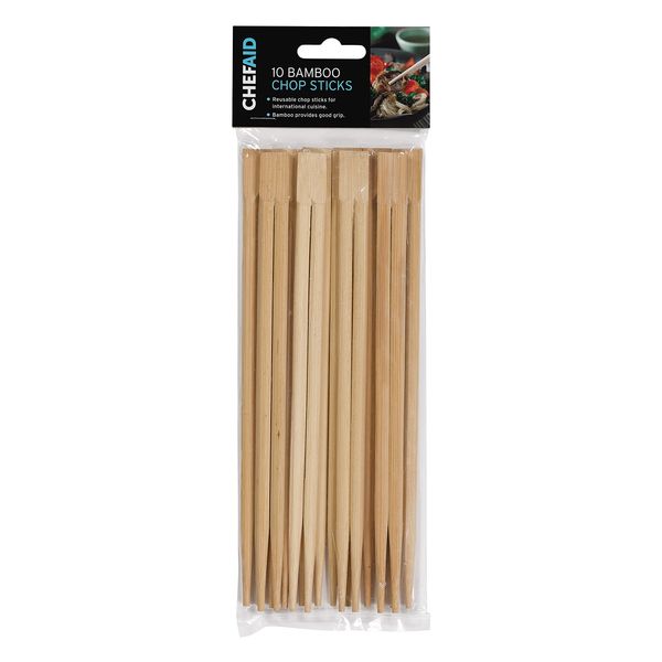 Chef Aid Bamboo Chopsticks, Brown