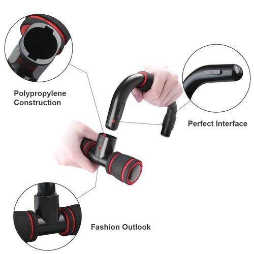 Flintronic Push-up Handles, Push Up Stand Bars, Set of 2 Push Up Bars, Non-Slip Push-up Handles, Push-Up Handle for Muscle Training and Strength Training
