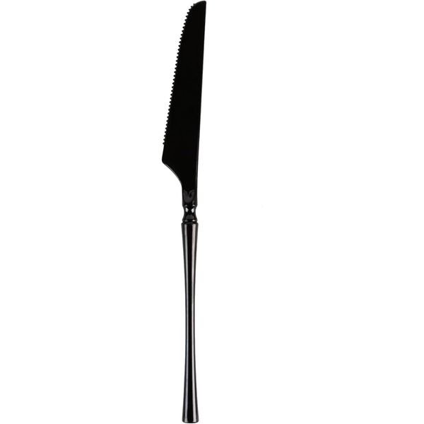Disposable Heavy Weight Black Plastic Knives 224pcs