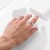 Mens Thumb Rings Silver Band Adjustable Sterling Silver Rings