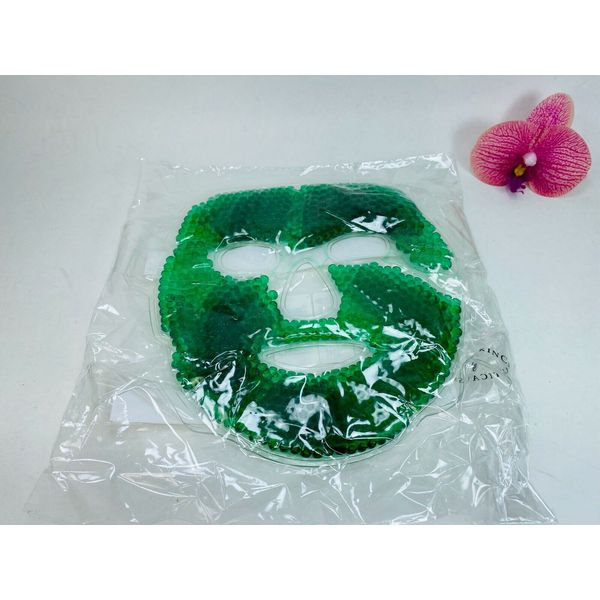 Face Mask Ice Pack, Flexible Gel Beads for Hot Cold Therapy, for Puffy, Swollen