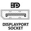 DisplayPort Male Plug to Plug Video Cable GOLD LOCKING (2m)