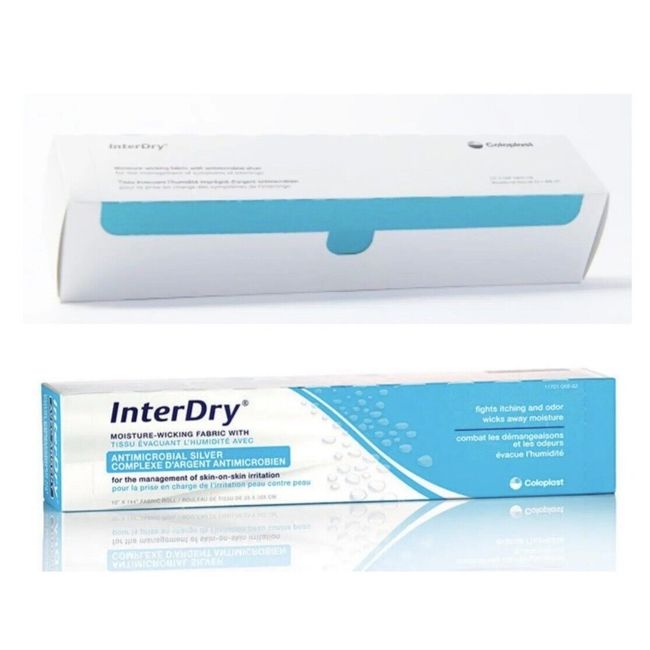 Coloplast 627910  10x144 InterDry Textile with Antimicrobial Silver Exp. 2025/07