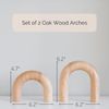 Wood Arch Decorative Objects - Suitable for Coffee Table Decor, Neutral Home Dec