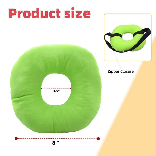 Ear Piercing Pillow for Side Sleepers, Small Pillow with Ear Hole Donut  Pillow for Ear Relief Ear Pressure Ear Pain, Headphones