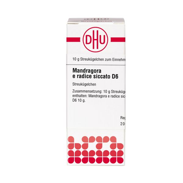 DHU Mandragora e radice siccato D6 Streukügelchen, 10 g Globuli