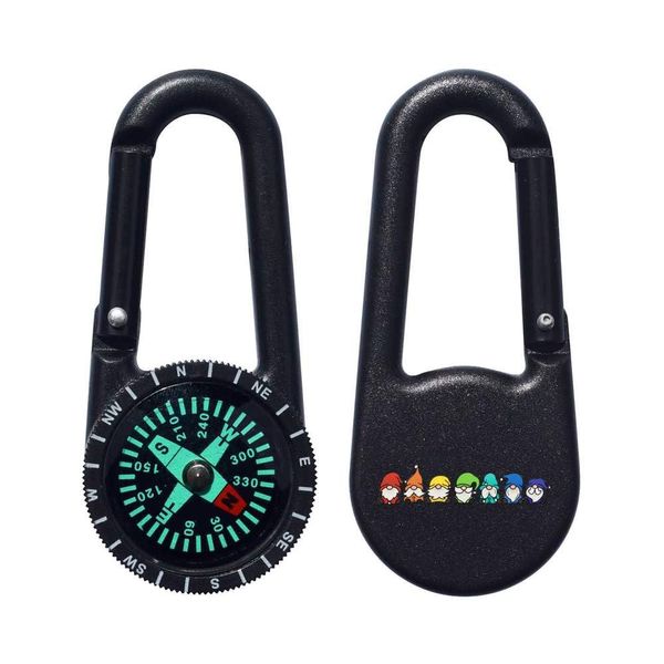 Azeeda 'Rainbow Gonks' Compass Keyring (KC00036220)