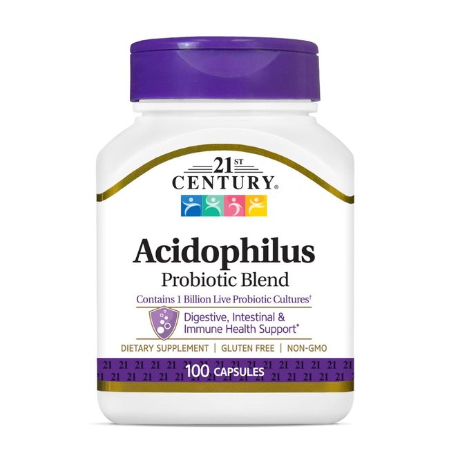 21st Century Acidophilus Capsules, 100 Count