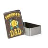 Engineer Dad, Father's Day Gift, Gift For Dad, Portable Metal Tin Box, Storage Box. (Rectangular)