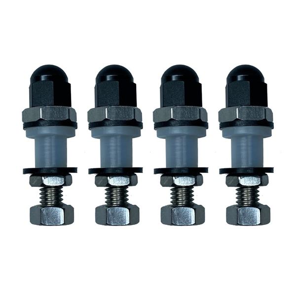 Boost Monkey Fuel Pump Electrical Pass-Through Wiring Bulkhead Stud Kit, 4 Pack