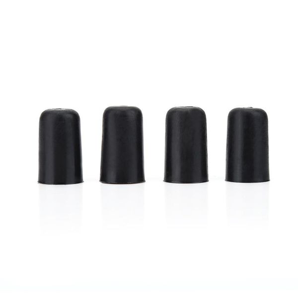 Dilwe Cello Anti Rutsch Kappe, 4Pcs Schwarz Rubber TIPP für Cello Endpin Instrument Protector, Spielzubehör