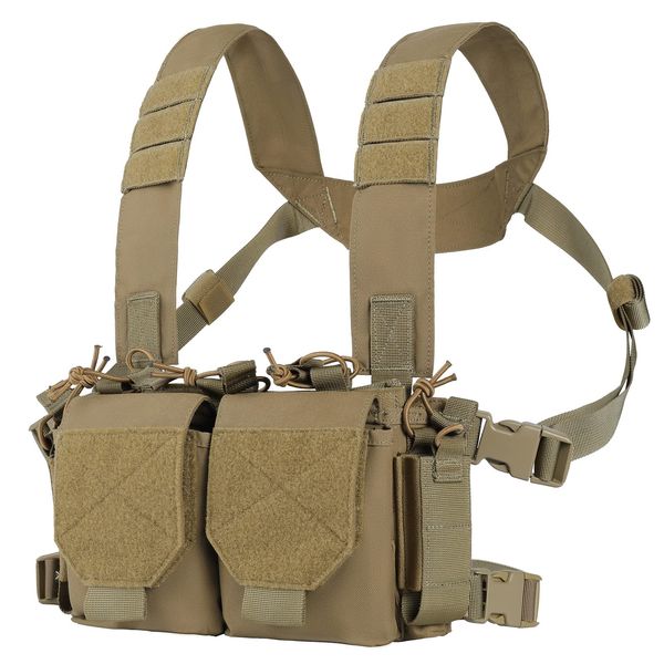 VISMIX Tactical Chest Rig, Adjustable&Detachable Molle Chest Rigs