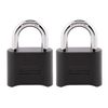 Master Lock Combination Lock Set Your Own Combination Lock Indoor and Outdoor Lock Weatherproof Code Lock 2 Pack 178EC2 Black