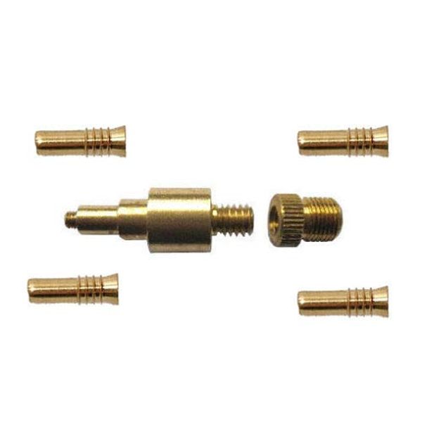 Majoni Brass Inflation Inflator Adaptor Adapter With 4x Valves