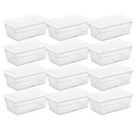 Sterilite 6 Qt./5.7 L Storage Box, White