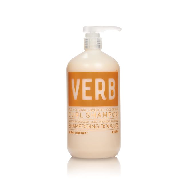 Verb Curl Shampoo - Mild, Cleanse and Smooth - Vegan Curl Defining Shampoo for Frizzy Hair - Intensive Hydration Curly Hair Shampoo -Convenient Pump Dispenser, 32 fl oz