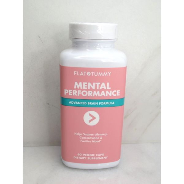FLAT TUMMY MENTAL PERFORMANCE ADVANCED BRAIN FORMULA 60 VEGGIE CAPS EXP: 10/2026