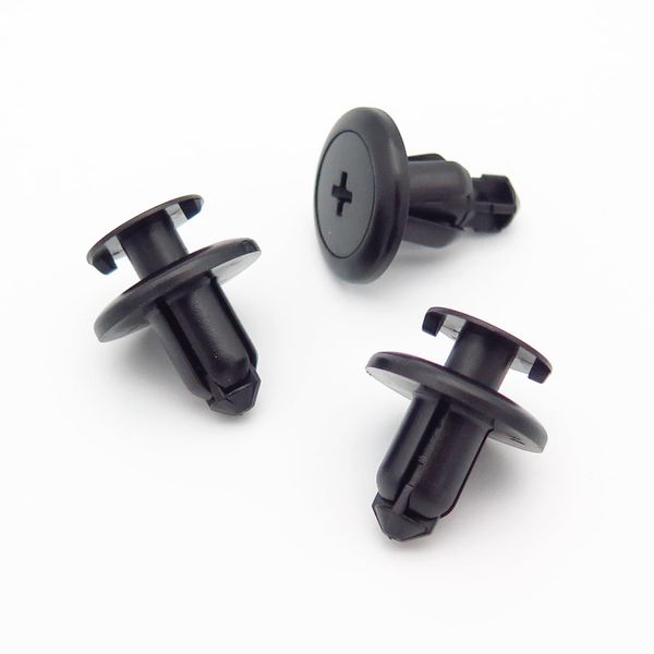 VVO Fasteners Plastic Engine Undertray Clip, Black (Pack of 10)