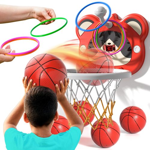 WATUDOU Toddler Basketball Hoop Indoor Toys Gifts for 3 4 5 Year Old Boys Kids, Indoor Mini Scoring Basketball Hoop for Toddler Kids Boys Ages 3-5 4-6, Ideal 3 4 5 6 Year Old Boys Birthday Gifts