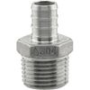 1/2" PEX x 1/2" MPT Adapter - Stainless Steel