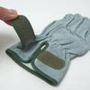 ACE AG445 Work Gloves, Cow Split Leather Gloves, Oil Processed, Inner Cotton, Size M
