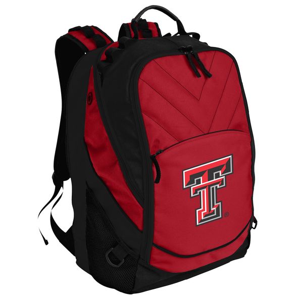 Broad Bay Texas Tech Laptop Backpack Official TTU Logo Computer Bags