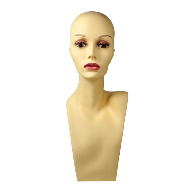Decorative Head Wig Head Bust Female PDHA