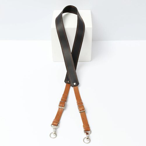 Personalized Leather Camera Straps for Photographers - Comfortable Neck and Shoulder Camera Strap for DSLR Cameras - Unique Handmade Camera Gifts for Women and Men (Brown and Caramel)