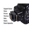 Flash Hot Shoe Mount Adapter 1/4” Thread for Studio Light Stand Tripod Holder