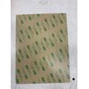 .015 Thick Lexan Stainless Steel Brushed Look Patch 3M 467 Permanent Adhesive