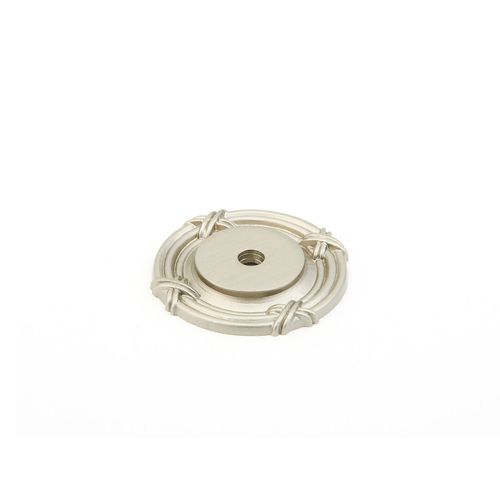 Schaub & Co. 756-15 Versailles 1 1/2" Knob Backplate - Satin Nickel