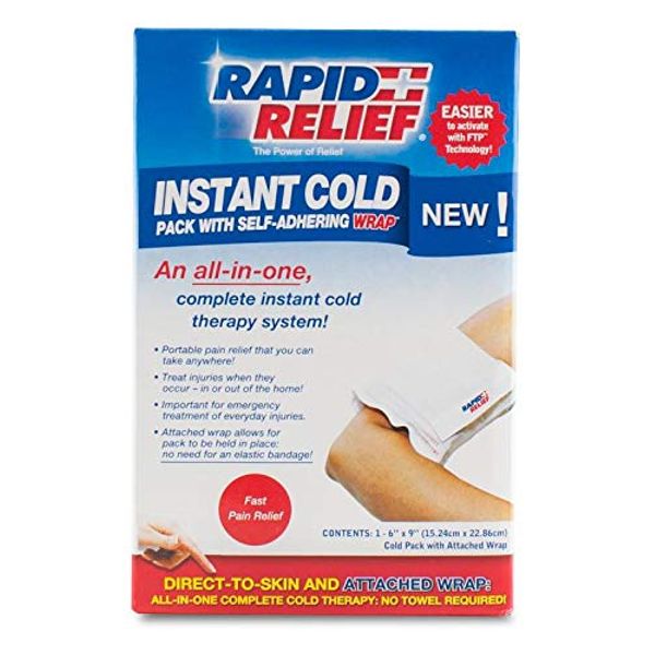 INSTANT COLD PACK C/W SELF ADHERING WRAP 5"x9" RETAIL BOX