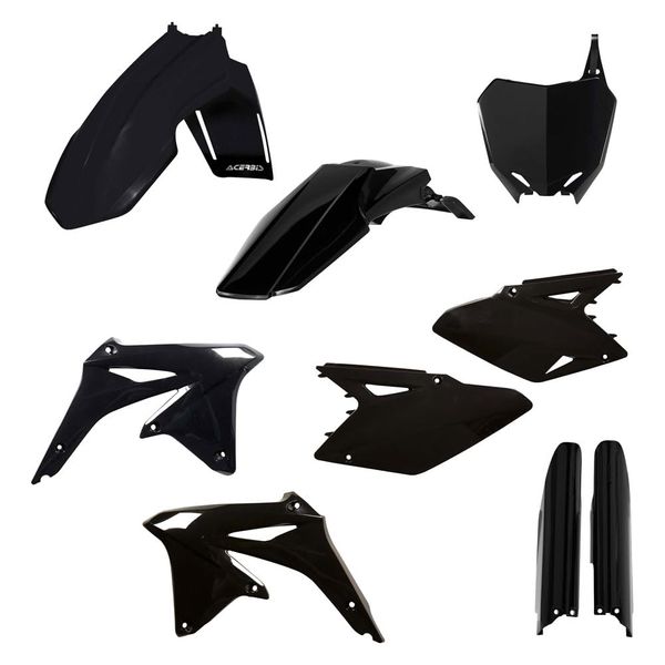 Acerbis Full Plastic Kit Black for Suzuki RMZ450 2008-2017