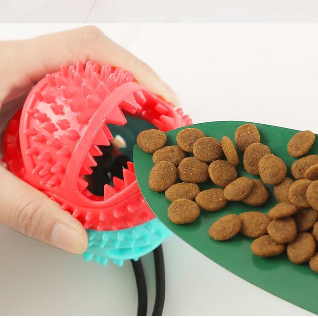 1 Pcs Pet Dog Toys Silicon Suction Cup Tug Dogs Push Ball Pet Tooth  Cleaning Dog Toothbrush for Puppy Large Dog Biting Toy