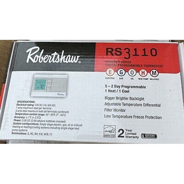 Robertshaw RS 3110 Digital Thermostat
