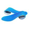 1Pair Blue Silicone Gel Reusable Honeycomb Full Length Non Slip Comfort Sports Insole Air Cushion Damping Shoe Pad Cushion Shoe Inserts for Men Women (Large)