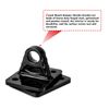 2 Pack 3/4'' D-Ring Shackles w/Backer Plate Bolt on Clevis Bumper Mount Brackets