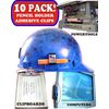 PENCIL CLIP HOLDERS 10 WHITE adhesive carpenter construction clipboard student 