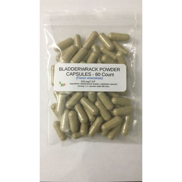 Bladderwrack Powder 450 mg Vegan Capsules – 60 Count