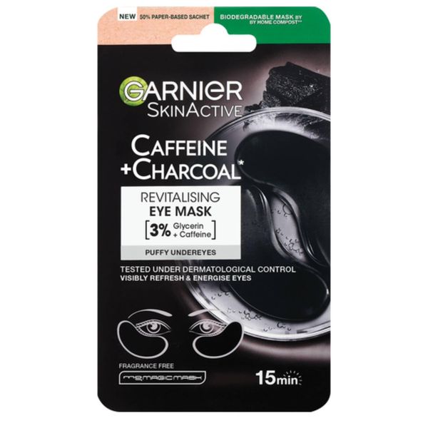 Garnier Caffiene & Charcoal Eye Mask