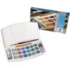 Van Gogh Watercolour plastic case set | 18 half pans + 2 x 10 ml tubes