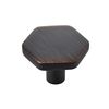 25 Pack Oil Rubbed Bronze Cabinet Knobs, Kitchen Cabinet Knobs Solid Cabinet Pulls for Kitchen Cabinet Drawers, Hexagon Dresser Knobs for Cabinet Hardware 1.1" Closet Door Knob