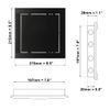 200x200mm Access Panel - Concealed Wall Hatch - 8x8 inch Inspection Door - ABS Plastic Anthracite