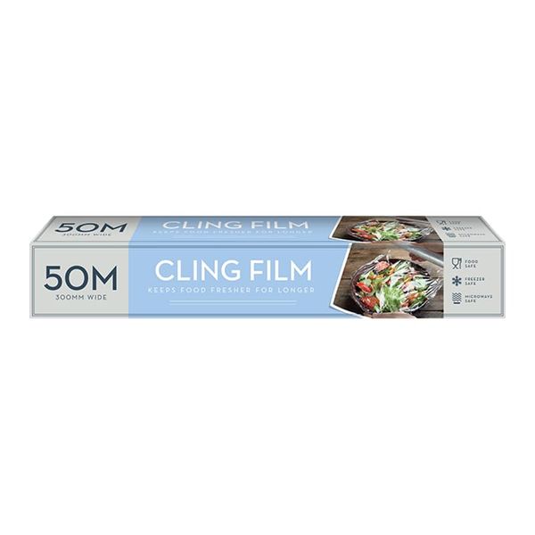 Clear Cling Film, 30cm x 50 Meter Roll