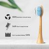 PONPACE Biodegradable Philips Sonicare Compatible Toothbrush Heads, Bamboo Electric Toothbrush Replacement Heads with Plant-Based Bristle 4 Pack (Waved Soft Bristle)