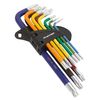 Sealey Ak7193 Trx-Star Key Set 9Pc Colour-Coded Long