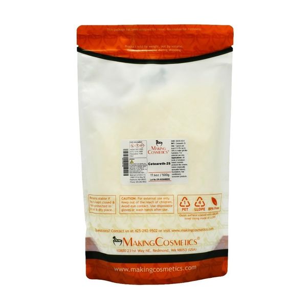MakingCosmetics - Ceteareth-25-17.6oz / 500g - Cosmetic Ingredient