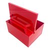 Chabrias Ltd Red Cigarette Ash Tray With Fully Closable Lid